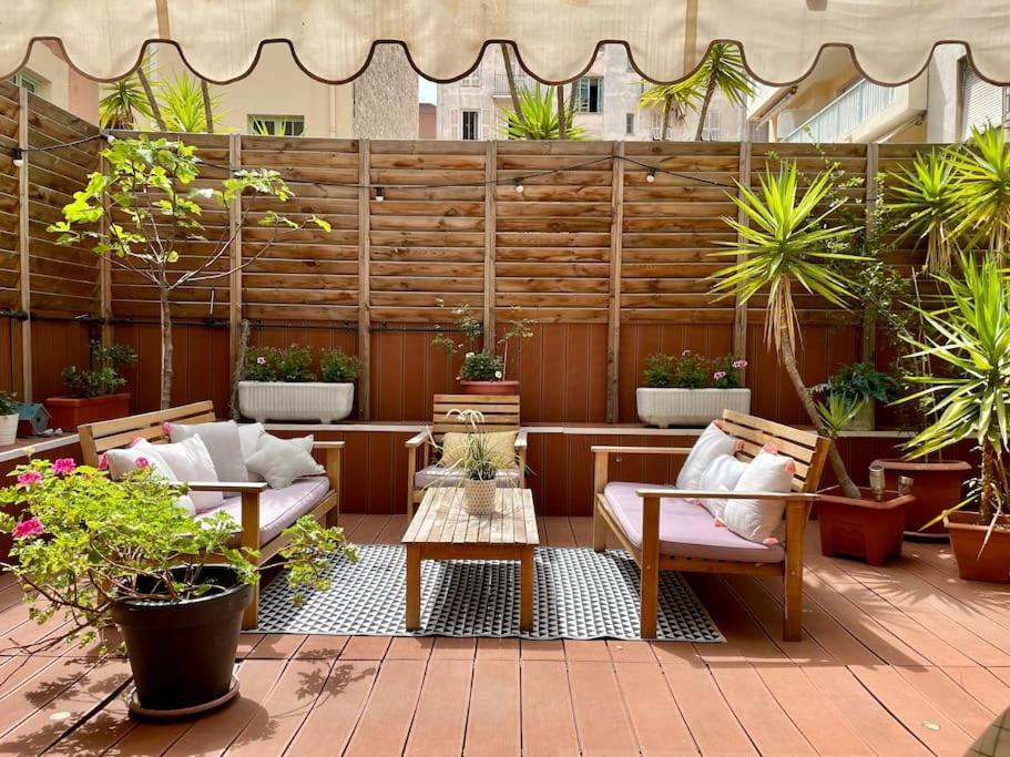 Apartament Large Magnificent Terrace Nicea Zewnętrze zdjęcie